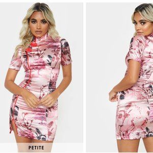 Pretty Little Thing Pink Satin Mini Dress